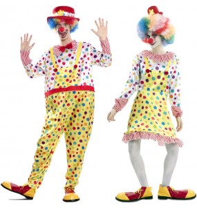 L'originale e divertente coppia di Clown colorati per travestirsi con il proprio compagno
