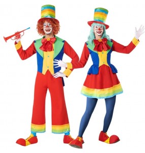 Costumi di coppia Clown della pubblicità Micolor
