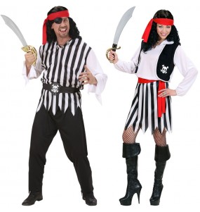 Costumi di coppia Pirati classici