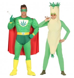 L'originale e divertente coppia di Weed Man e Canna Marijuana per travestirsi con il proprio compagno