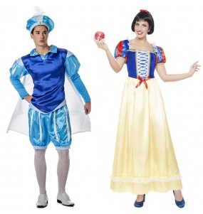 Costumi di coppia Principe azzurro e Biancaneve