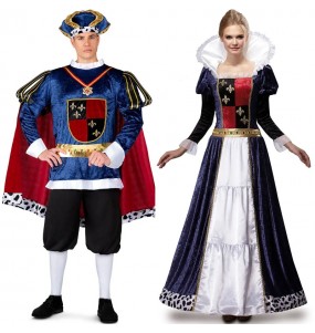 Costumi di coppia Medieval Kings Deluxe