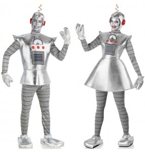 Costumi di coppia Robot d'argento