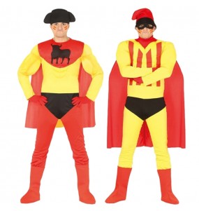 L'originale e divertente coppia di Supercat e Supereroe Spagnolo per travestirsi con il proprio compagno