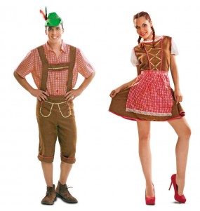 Costumi di coppia Tirolesi Marrone