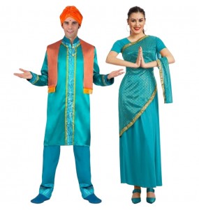 Costumi di coppia Bollywood Turchese