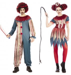 Costumi di coppia Pagliacci del Circo degli Orrori
