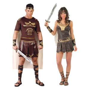 L'originale e divertente coppia di Gladiatori romani per travestirsi con il proprio compagno