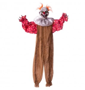 Clown rosso da appendere per decorazione per completare il costume di paura