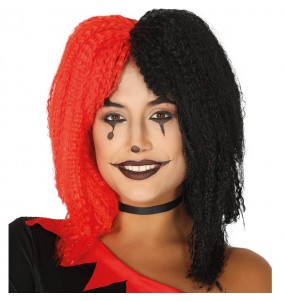 La più divertente Parrucca Halloween Arlecchino per feste in maschera