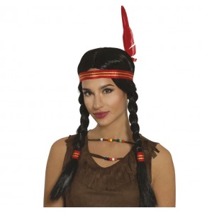 Parrucca indiana Pocahontas