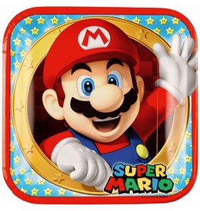Piatti Super Mario da festa 23 cm