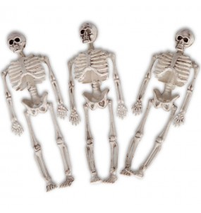 Borsa con 3 scheletri per completare il costume di paura