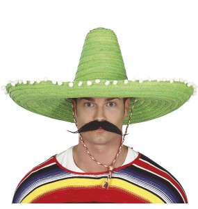 Cappello messicano verde per completare il costume
