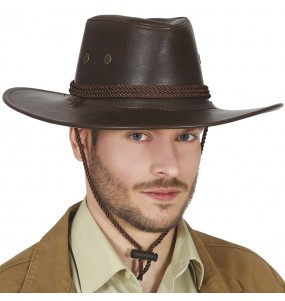 Cappello da cowboy effetto pelle per completare il costume