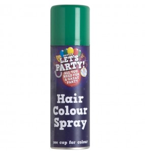 spray per capelli verde per completare il costume