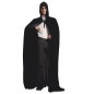 Travestimento mantello nero con cappuccio adulti per una serata ad Halloween
