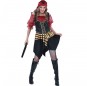 Travestimento Pirata Rossa donna per divertirsi e fare festa