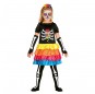 Vestito Catrina messicana colorata bambine per una festa ad Halloween