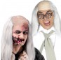 La più divertente Parrucca Zombie calvo con i capelli per feste in maschera