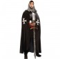 Mantello Cavalieri Templari nero per adulto