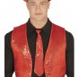 Cravatta di paillettes rosse
