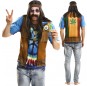 Travestimento T-shirt Hippie adulti per una serata in maschera