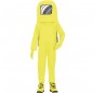 Costume da Astronauta Among us giallo per bambino