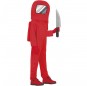 Costume da Astronauta Among us rosso per bambino