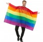 Travestimento Bandiera del Gay Pride adulti per una serata in maschera