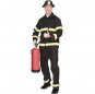 Costume da Pompiere nero per uomo