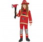 Costume da Pompiere rosso per bambino dorso