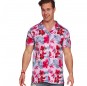 Costume da camicia hawaiana con fenicottero rosa per uomo