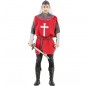 Costume da Crociato medievale rosso per uomo