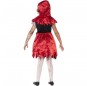Costume da Cappuccetto rosso zombie per bambina dorso