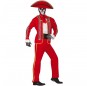 Costume da Catrin rosso messicano per uomo