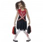 Vestito Cheerleader zombie sanguinante bambine per una festa ad Halloween