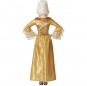 Disfraz de Cortesana dorada para mujer espalda