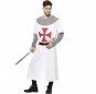 Costume da Crociato Medievale Bianco per uomo