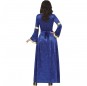 Costume da Dama medievale blu per donna volta