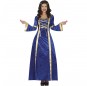 Costume da Dama medievale blu per donna