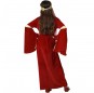 Costume da Donna medievale rossa per bambina dorso