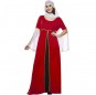 Costume da Dama medievale nero e rosso per donna