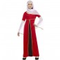 Costume da Dama medievale rossa e nera per bambina