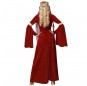 Costume da Dama Medievale rossa per donna dorso