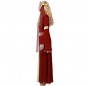 Costume da Dama Medievale rossa per donna perfil