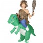 Travestimento Dinosauro Verde Gonfiabile bambino a cavallucio che più li piace 