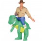 Costume sulle spalle Dinosauro gonfiabile per adulti