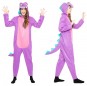 Travestimento Dinosauro Viola donna per divertirsi e fare festa