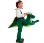 Costume da Dinosauro verde sulle spalle per bambino